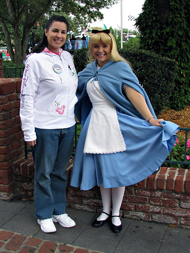 Meeting Alice at Disney World