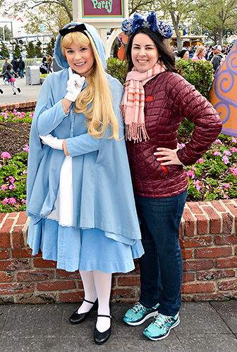 Meeting Alice at Disney World
