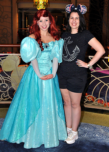 Meeting Ariel on Disney Cruise Line Fantasy