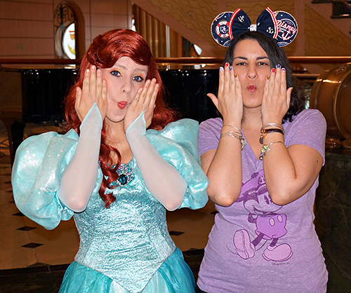 Meeting Ariel on Disney Cruise Line Fantasy