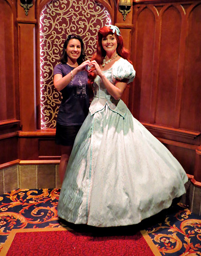 Meeting Ariel at Disneyland