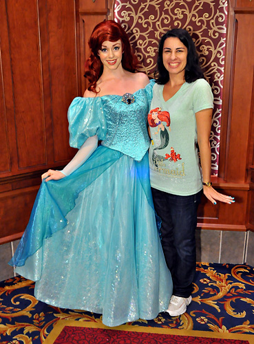 Meeting Ariel at Disneyland