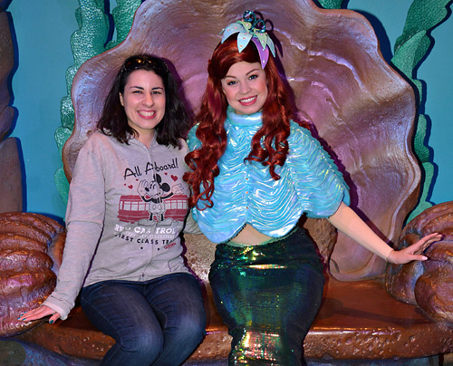 Meeting Ariel at Disney World