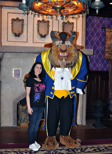 Meeting Beast at Disney World