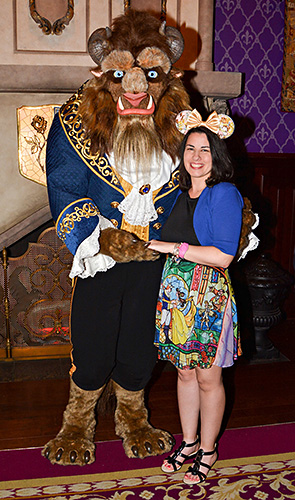 Meeting Beast at Disney World
