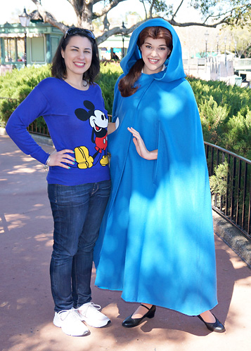 Meeting Belle at Disney World