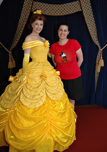 Meeting Belle at Disney World