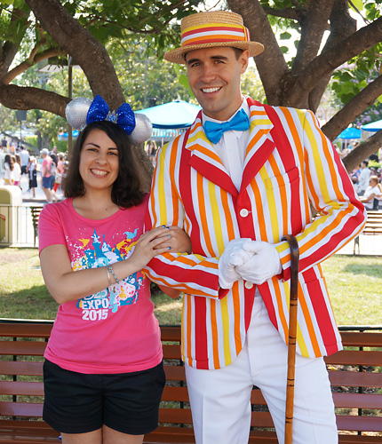 Meeting Bert at Disneyland