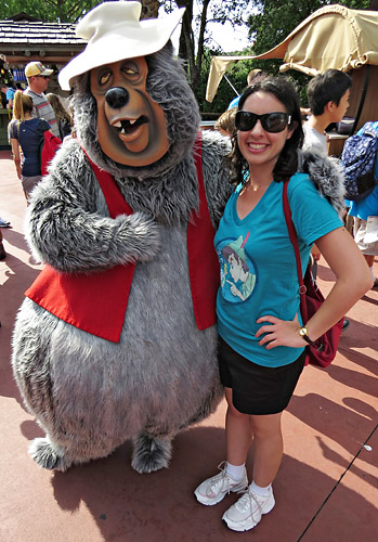 Meeting Big Al at Disney World