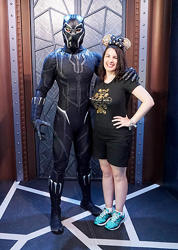 Meeting Black Panther at Disneyland