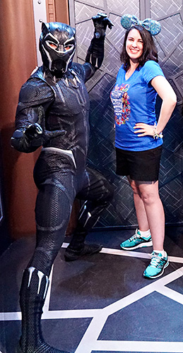 Meeting Black Panther at Disneyland