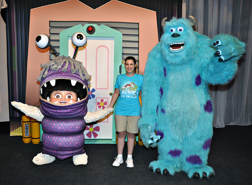 Meeting Boo and Sulley at Disney World