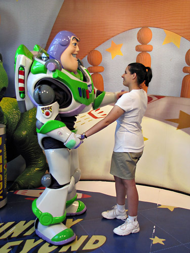 Meeting Buzz at Disney World