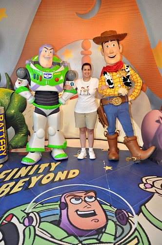 Meeting Buzz and Woody at Disney World