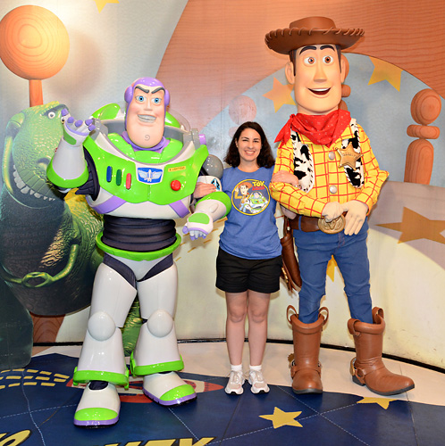 Meeting Buzz and Woody at Disney World