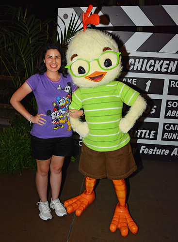 Meeting Chicken Little at Disneyland