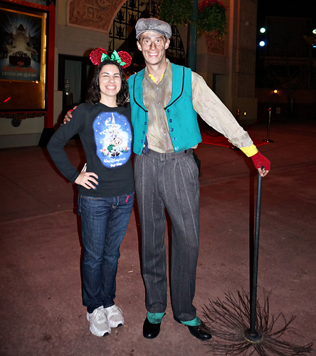 Meeting Chimney Sweep at Disney World