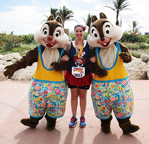 Meeting Chip and Dale on Disney Cruise Line Fantasy