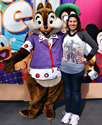 Meeting Chip at Disney World