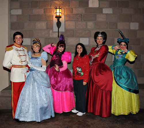 Meeting Cinderella, Prince Charming, Anastasia, Drizella, and Lady Tremaine at Disney World