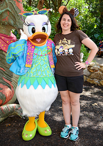 Meeting Daisy Duck at Disney World