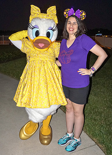 Meeting Daisy Duck at Disney World