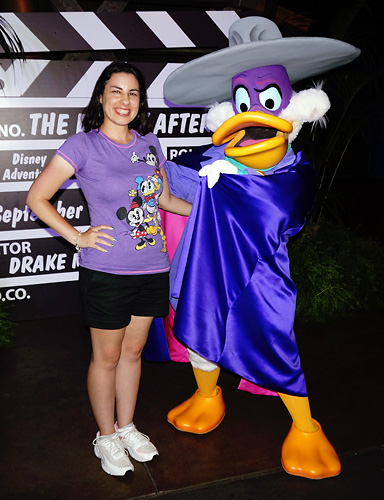 Meeting Darkwing Duck at Disneyland