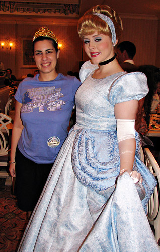 Meeting Cinderella at 1900 Park Fare at Disney World