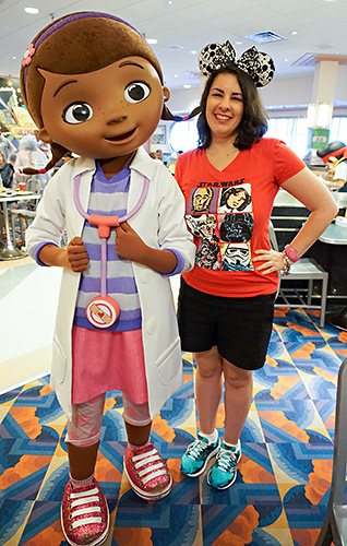 Meeting Doc McStuffins at Disney Junior Play n Dine at Disney World