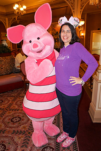 Meeting Piglet at Disneyland Paris