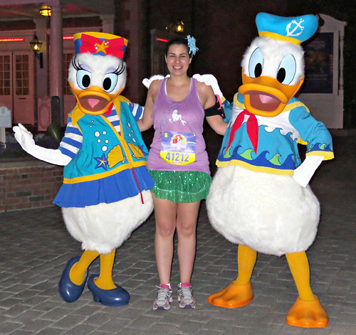 Meeting Donald Duck and Daisy Duck at Disney World