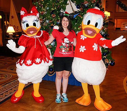 Meeting Daisy Duck and Donald Duck at Disney World
