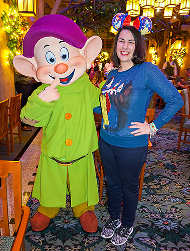 Meeting Dopey at Disney World