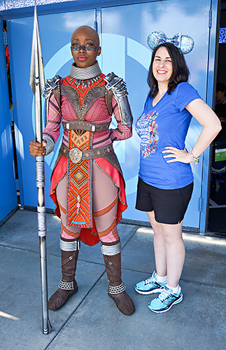 Meeting Dora Milaje at Disneyland