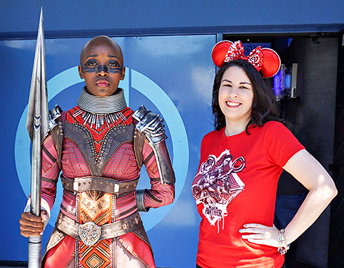 Meeting Dora Milaje at Disneyland