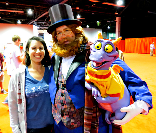 Meeting Dreamfinder and Figment at Disney D23 Expo