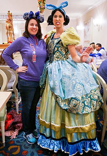Meeting Drizella at Disney World