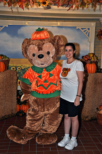 Meeting Duffy at Disney World