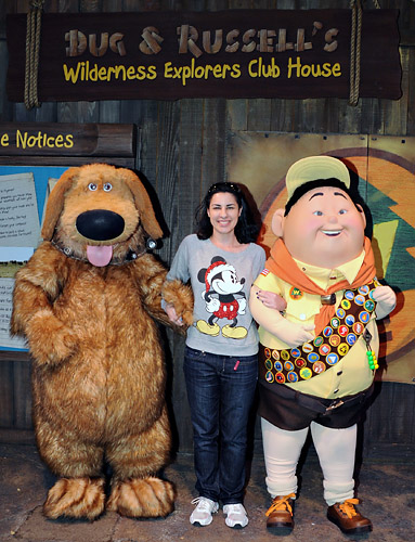 Meeting Russell and Dug at Disney World