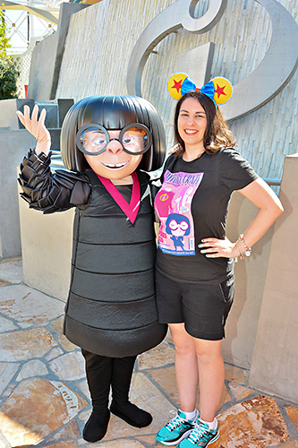 Meeting Edna Mode at Disneyland