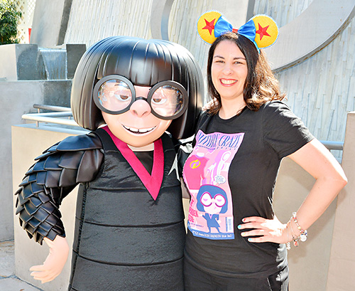 Meeting Edna Mode at Disneyland