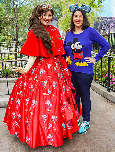 Meeting Elena at Disneyland