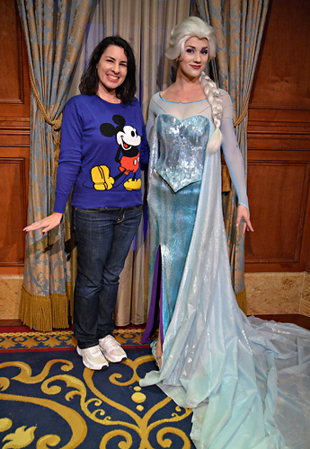 Meeting Elsa at Disney World