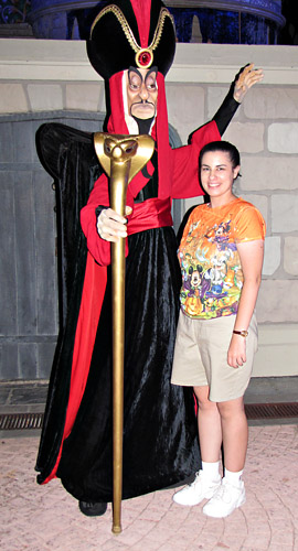 Meeting Jafar at Disney World