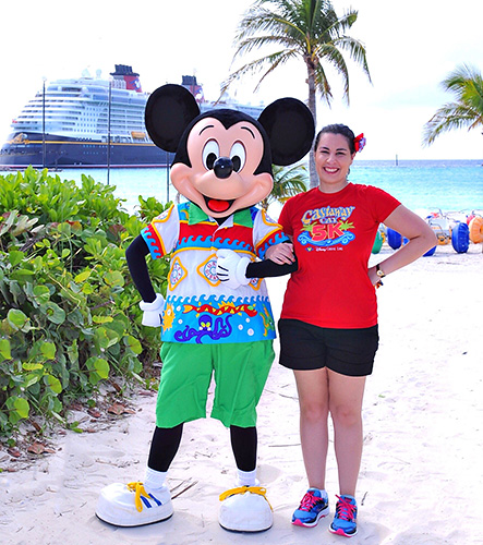 Meeting Mickey Mouse on Disney Cruise Line Fantasy