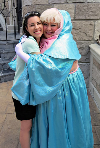 Meeting Fairy Godmother at Disney World