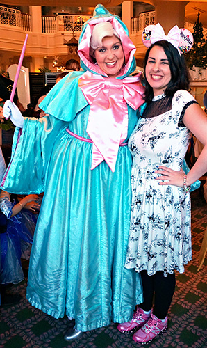 Meeting Fairy Godmother at Disneyland Paris