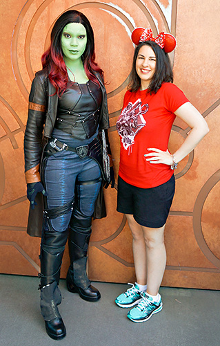 Meeting Gamora at Disneyland