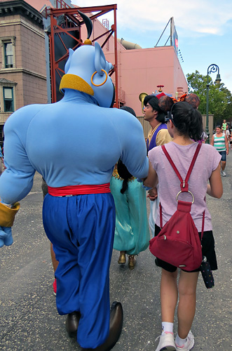 Meeting Genie at Disney World