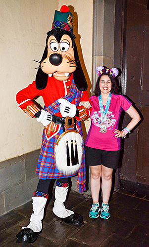 Meeting Goofy at Disney World